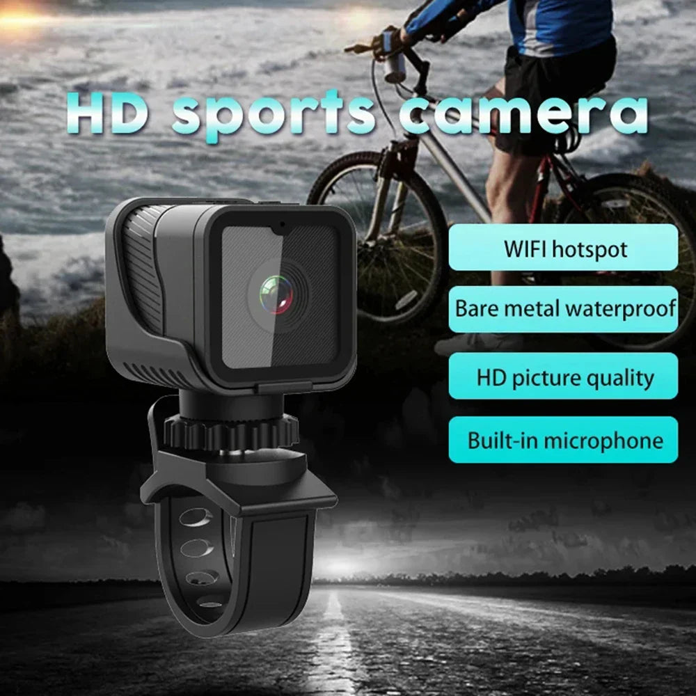Portable WiFi Waterproof Sports Mini Camera (1080P HD)
