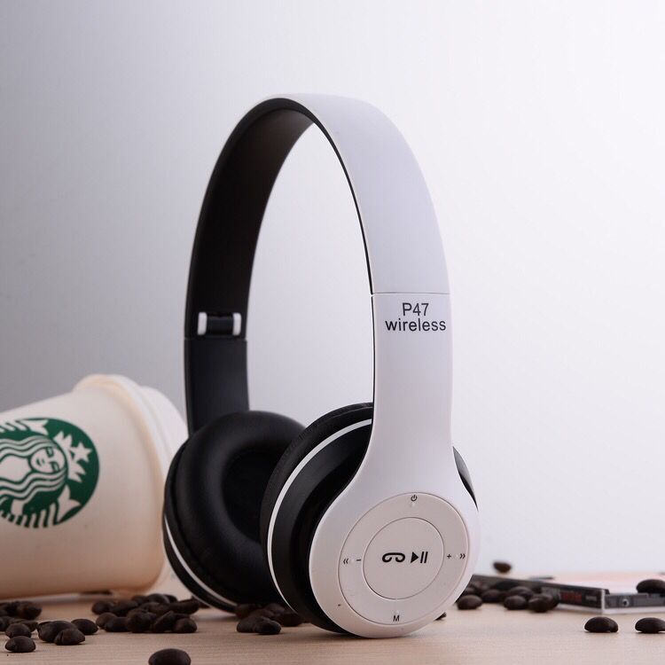 P47 incense inserted headphone head-mounted cross-border hot mobile phone wireless Bluetooth headset Bass gift headset factory