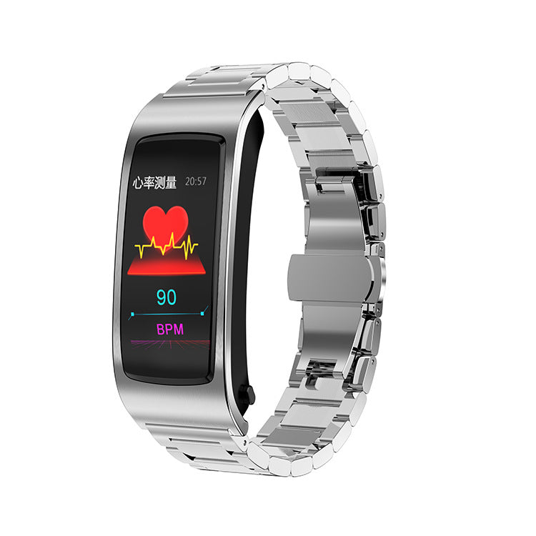 K11 Smart Call Bracelet – AI Voice, Heart Rate & Bluetooth Headset
