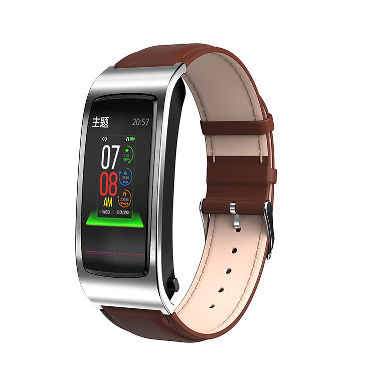 K11 Smart Call Bracelet – AI Voice, Heart Rate & Bluetooth Headset