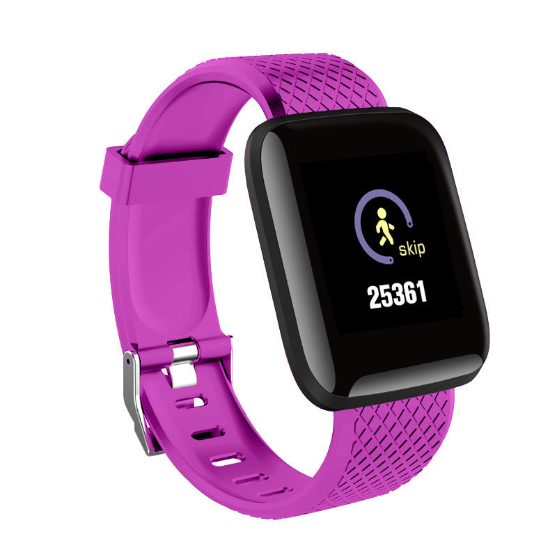 116plus smart bracelet sports bracelet D13 color screen bracelet sport step counting Bluetooth reminder heart rate blood pressure
