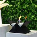 14.5 Inch Tall Portable Tabletop Fireplace | Elevated Bio-Ethanol Fire Bowl for Indoor & Outdoor Decor | Ventless Dancing Flame