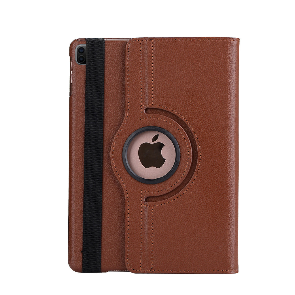 Applicable iPad protective case 2021 Pro 12.9-inch 2020 protective case 360 rotating leather case lychee pattern New