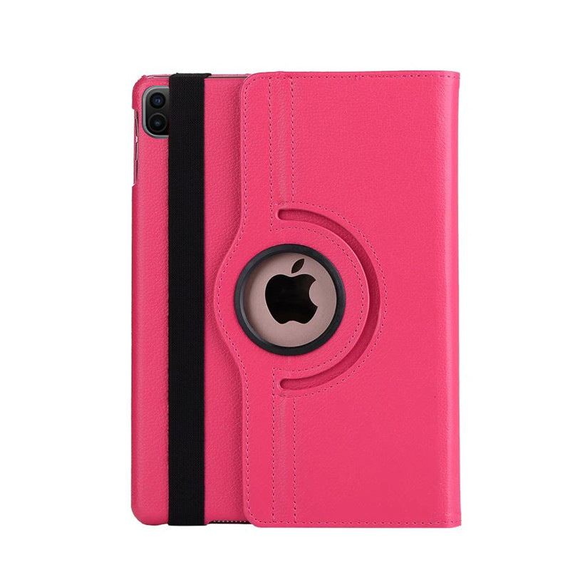 Applicable iPad protective case 2021 Pro 12.9-inch 2020 protective case 360 rotating leather case lychee pattern New