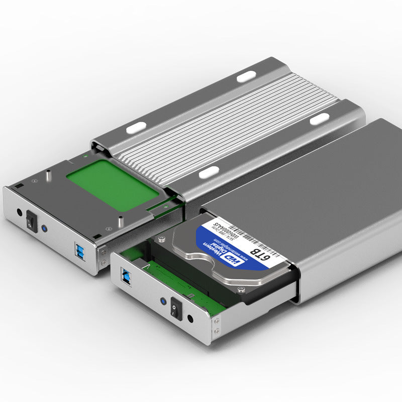 All-metal 3.5-inch mobile hard disk box SATA serial port USB3.0/Type-C desktop 20TB hard disk box