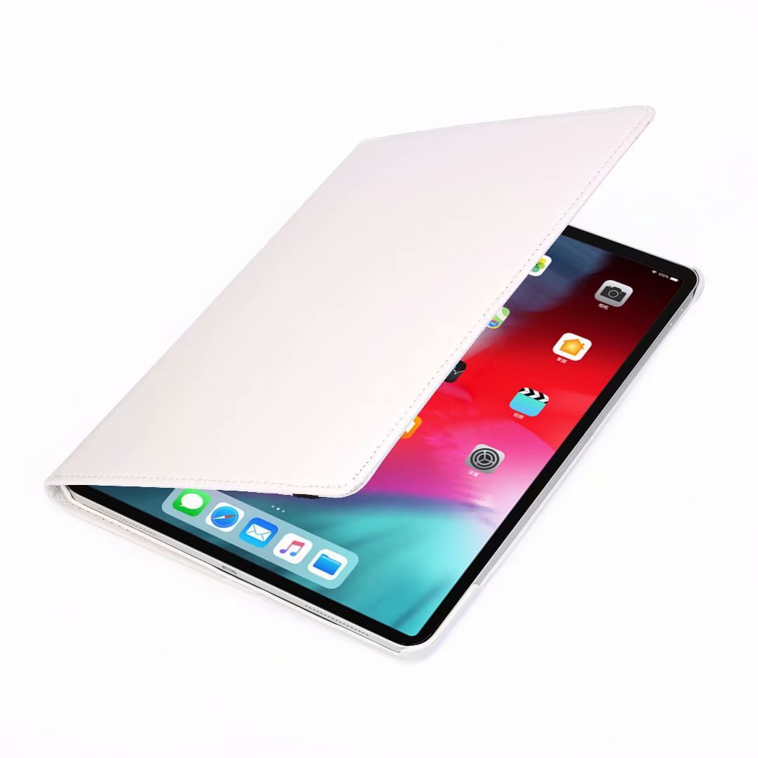 Applicable iPad protective case 2021 Pro 12.9-inch 2020 protective case 360 rotating leather case lychee pattern New