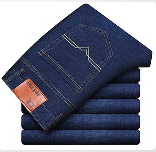 Fashion brand new jeans men's slim fit soft men's jeans men's jeans men's straight elastic trousers wholesale