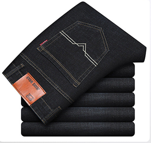 Fashion brand new jeans men's slim fit soft men's jeans men's jeans men's straight elastic trousers wholesale