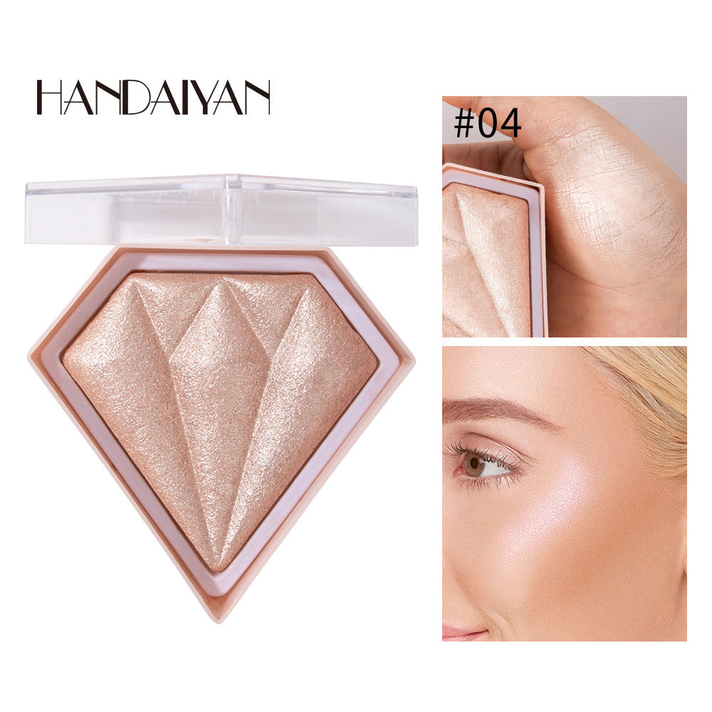 Cross-border powder finishing shading handaiyan brightening skin color three-dimensional brightening glitter diamond highlight powder