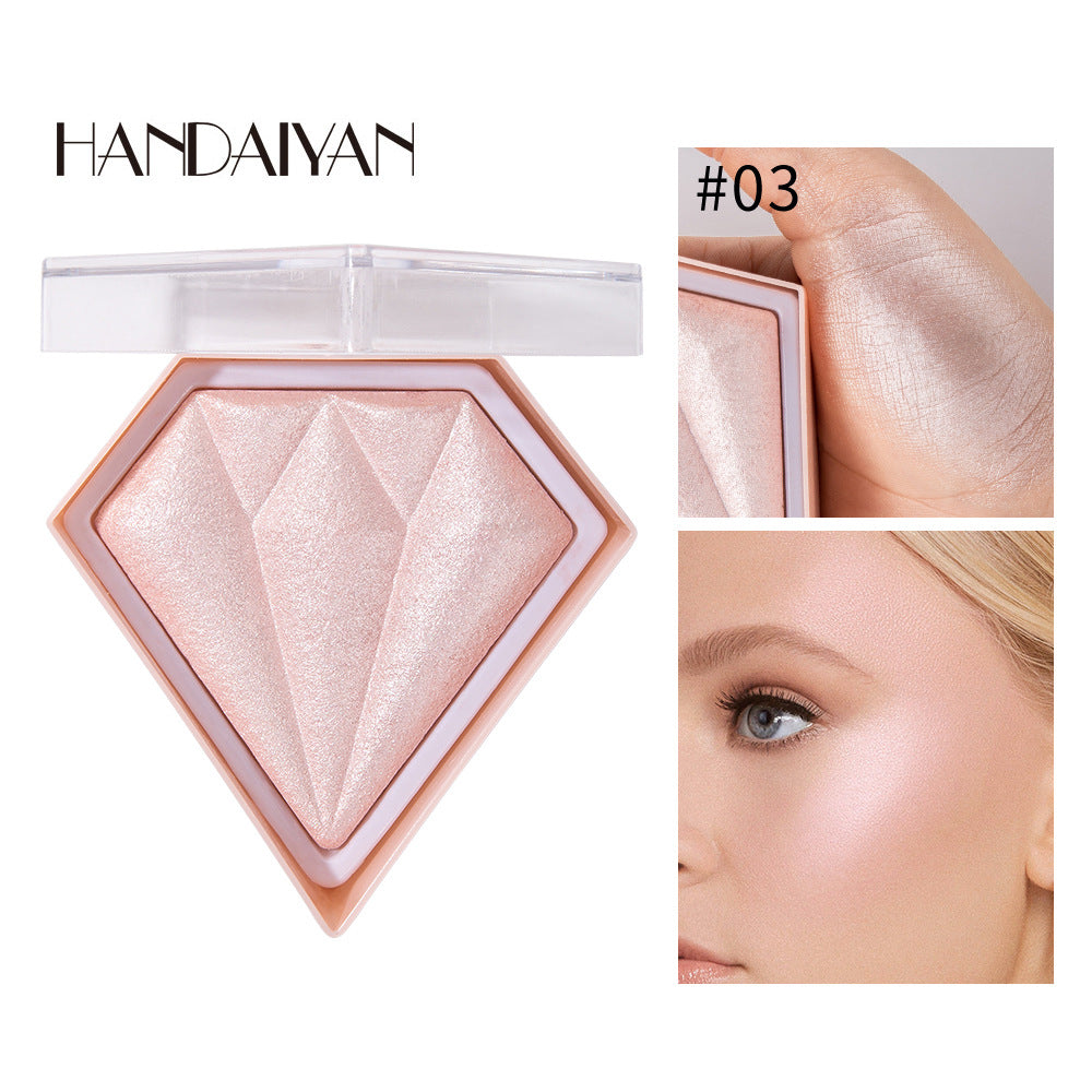 Cross-border powder finishing shading handaiyan brightening skin color three-dimensional brightening glitter diamond highlight powder