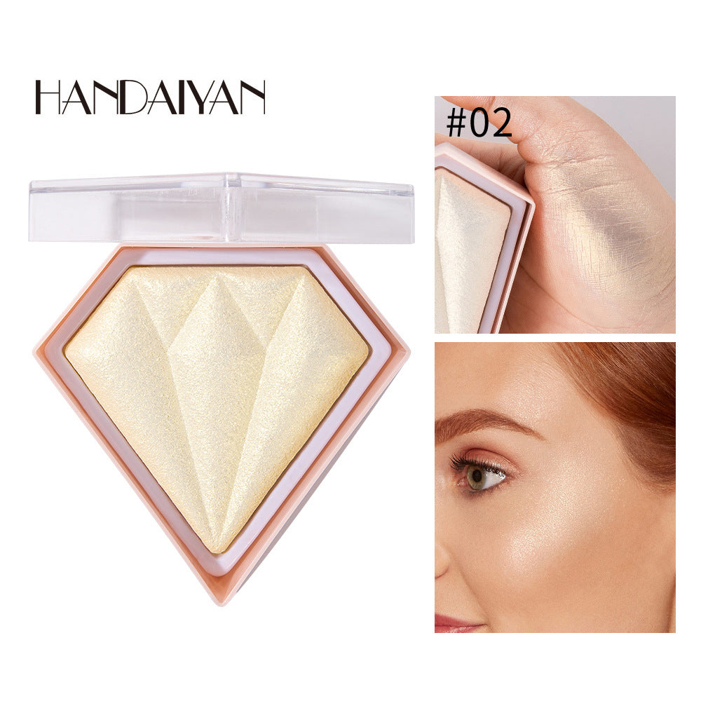 Cross-border powder finishing shading handaiyan brightening skin color three-dimensional brightening glitter diamond highlight powder