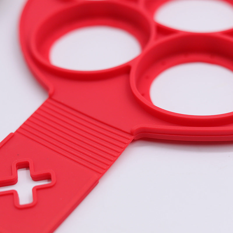 Cross-border porous pancake silicone pancake cooker 7-hole omelette maker silicone baking tool silica gel egg frying machine omelette maker pancake mold