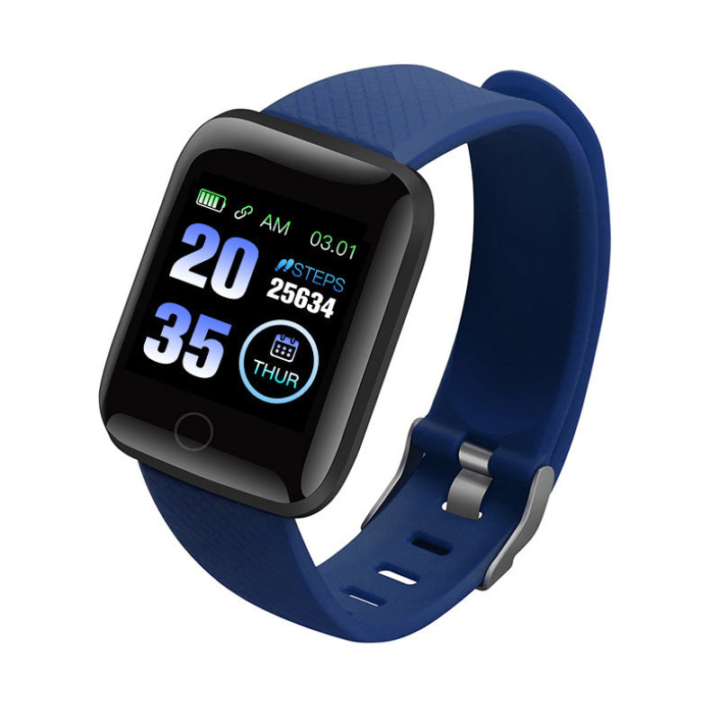 116plus smart bracelet sports bracelet D13 color screen bracelet sport step counting Bluetooth reminder heart rate blood pressure
