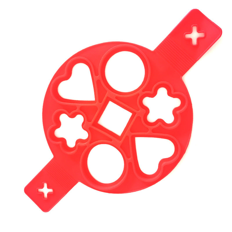 Cross-border porous pancake silicone pancake cooker 7-hole omelette maker silicone baking tool silica gel egg frying machine omelette maker pancake mold