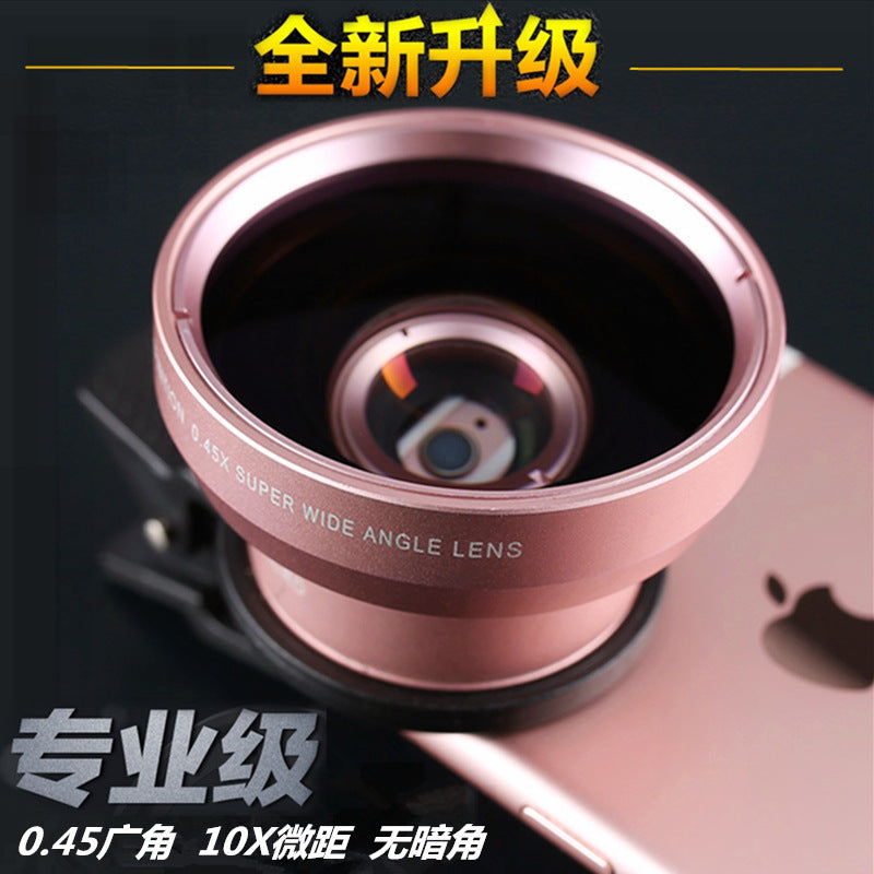 0.45x Ultra Wide Angle Macro Lens for Phone DSLR External Camera