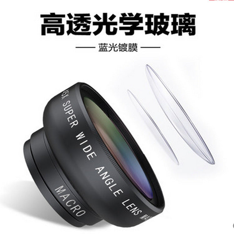 0.45x Ultra Wide Angle Macro Lens for Phone DSLR External Camera