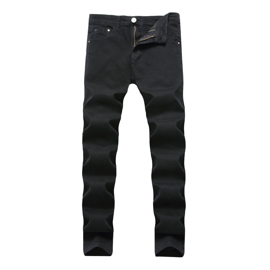 European and American high street style ripped Jeans Destroyed men Jeans skinny stretch men's and women's Jeans