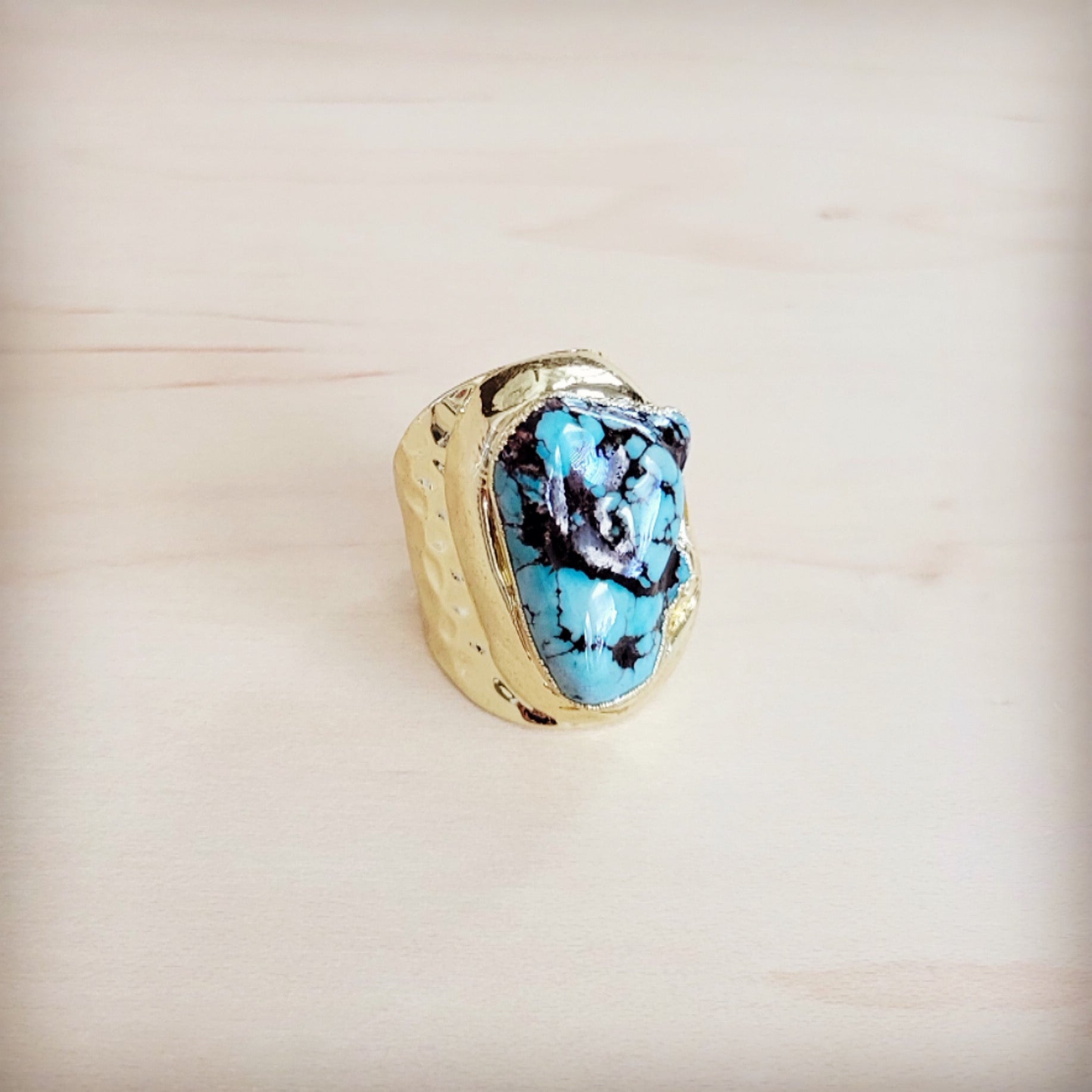 Desert Sky Turquoise Cuff Ring 012oo