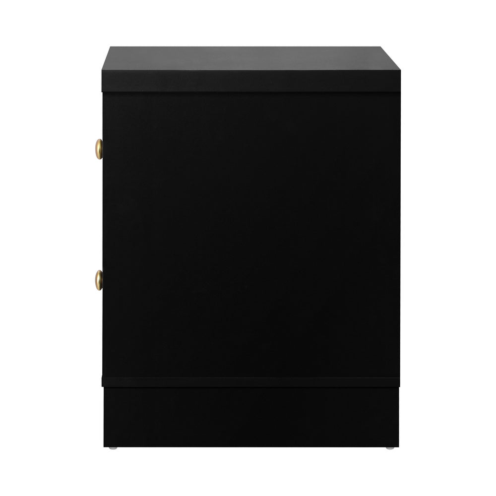 NNEED 2X Bedside Tables Hamptons Furniture Black