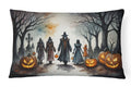Vampires Spooky Halloween Throw Pillow