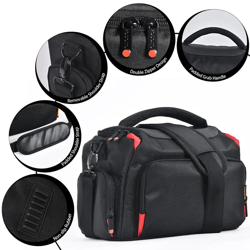 NNEOBA Digital Camera Shoulder Bag Dustproof Black