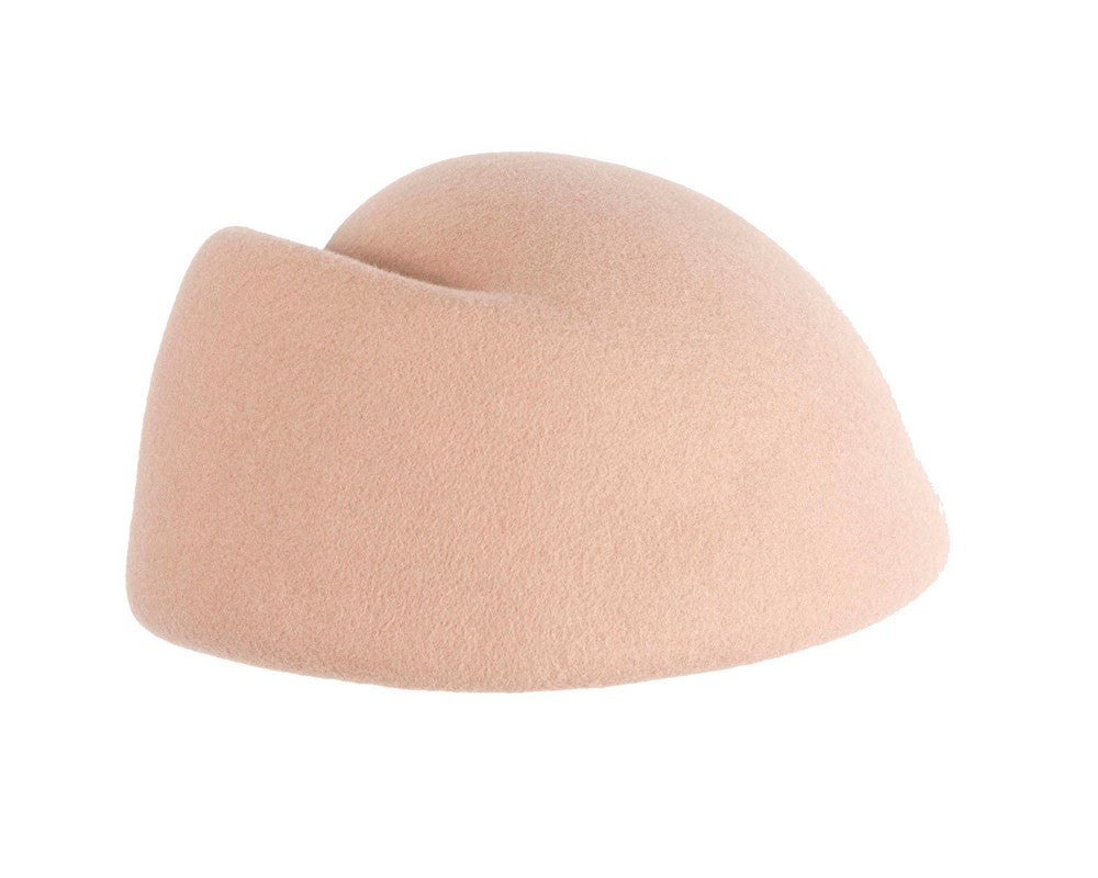 Designers beige felt ladies winter hat