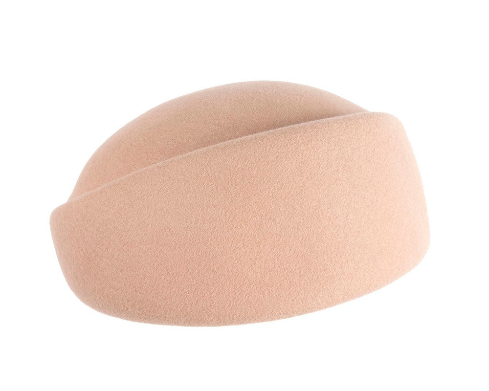 Designers beige felt ladies winter hat