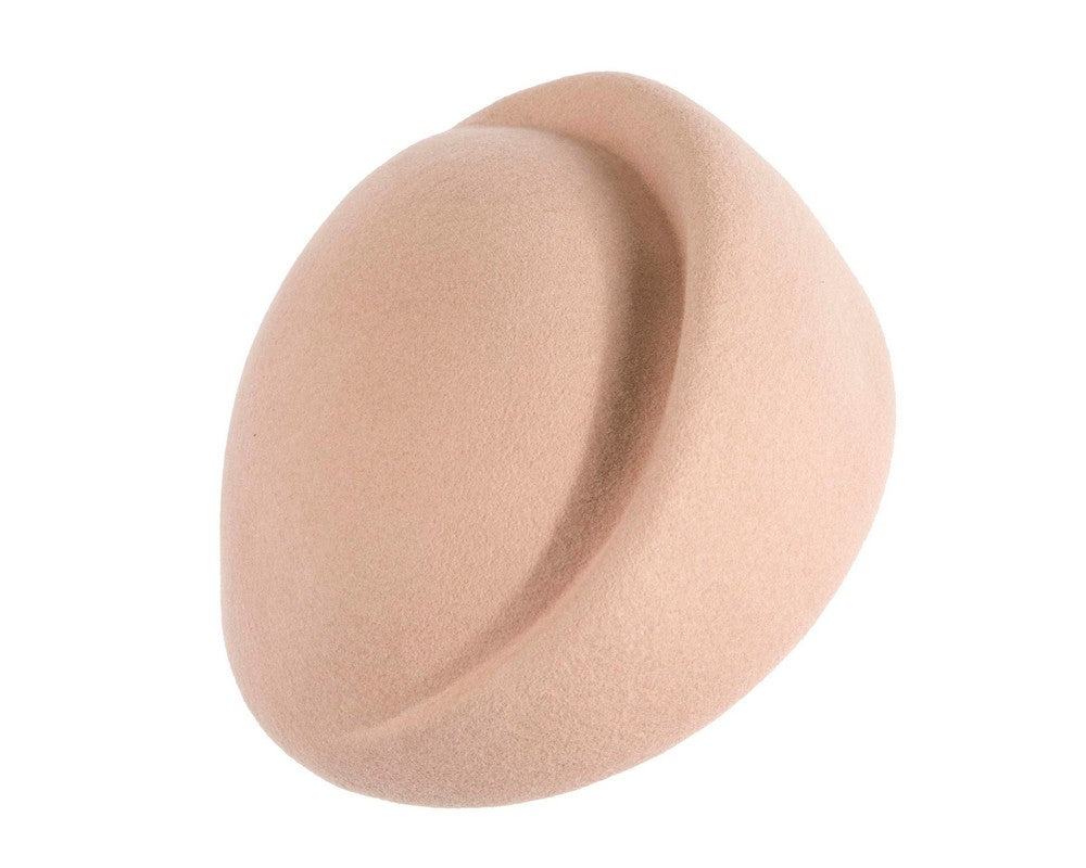 Designers beige felt ladies winter hat