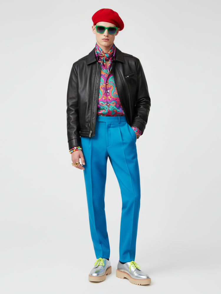 Men's Faux Leather Jacket SOHO COUTURE BYMANYC ® New York