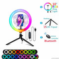 Exclusive for cross-border 10/12-inch RGB video live streaming fill light ring light beauty ring photography light in stock