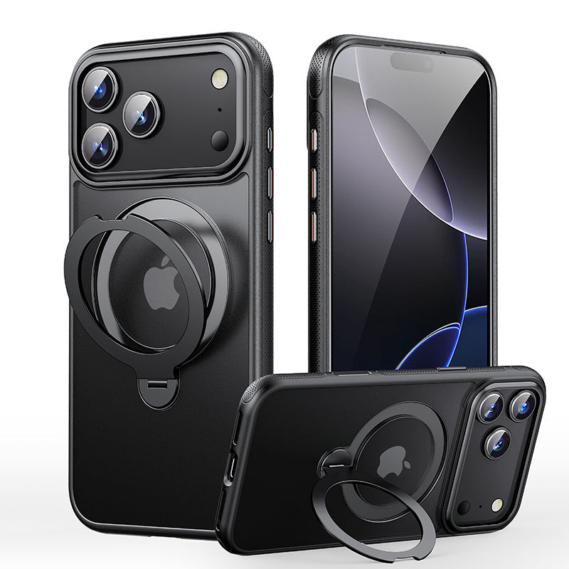 Suitable for Apple 17Air phone case rotating bracket iphone17promax skin feeling phone case with AI button
