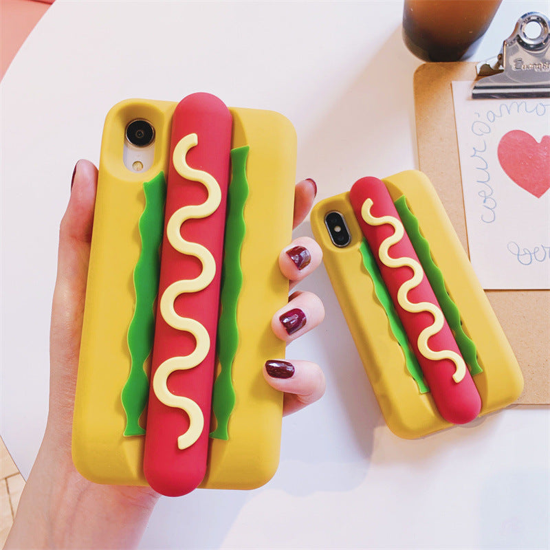 Creative three-dimensional sausage hot dog iPhone16 Apple 15 suitable for 13/14pro max phone case phone case 11