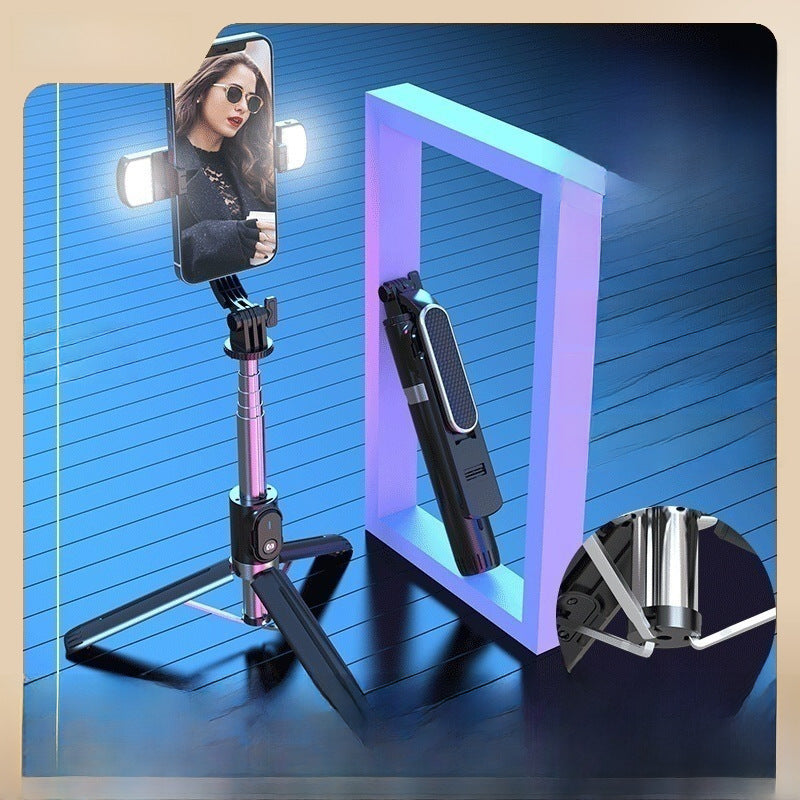 Factory wholesale P93 mobile phone tripod selfie stick 1.3 m selfie stick mobile phone holder compatible with GOPRO camera