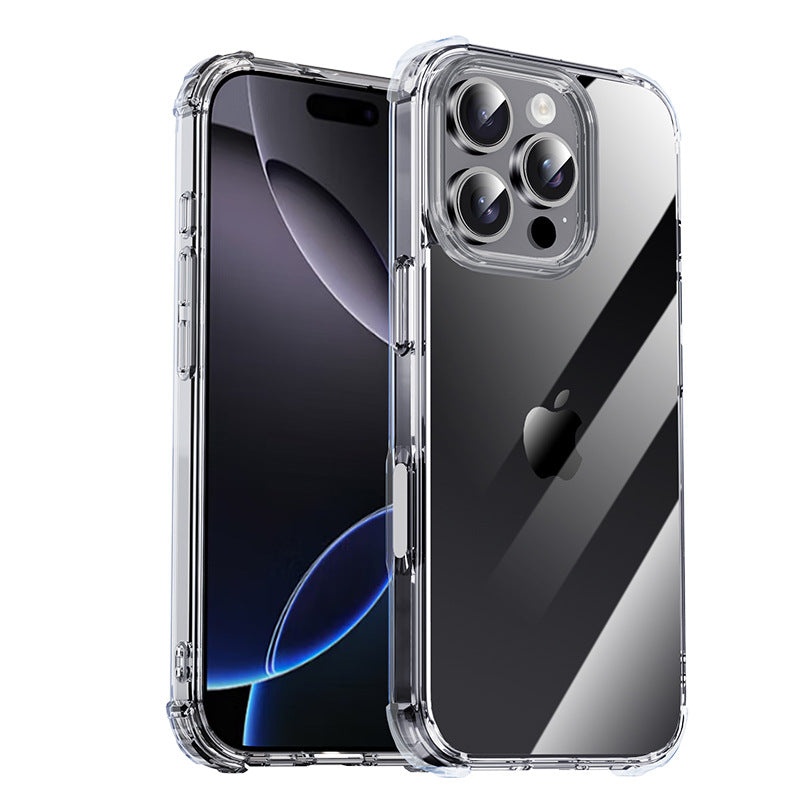 Applicable to iPhone16Pro Max phone case transparent Apple 16 protective case airbag drop-resistant smart AI button