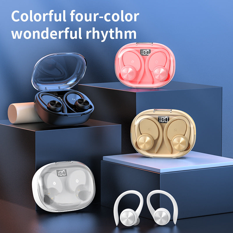 Q36 translation Bluetooth headset binaural ear-mounted in-ear earphone with warehouse digital display sports three-dimensional cross-border wholesale