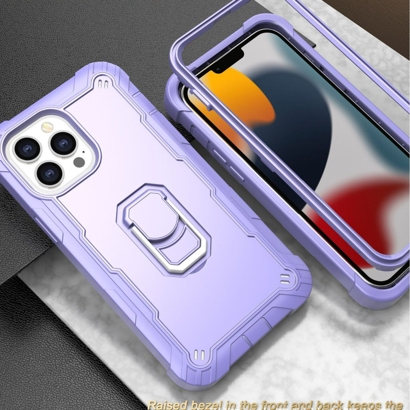 Applicable to iphone13 Pro max 6.7 mobile phone silicone soft case drop-resistant apple 13 bracket mobile phone protective case
