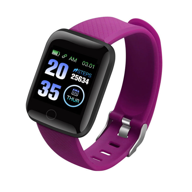 116plus smart bracelet sports bracelet D13 color screen bracelet sport step counting Bluetooth reminder heart rate blood pressure
