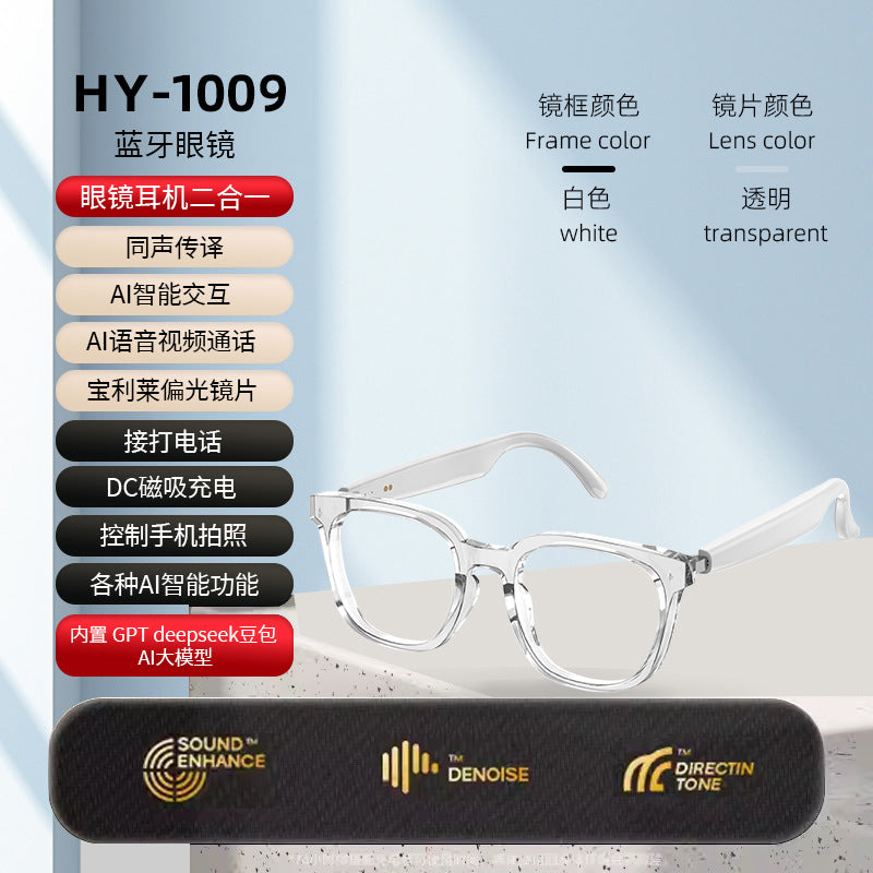 AI Smart Sunglasses – Real-Time Translation, Bluetooth Calling & Music
