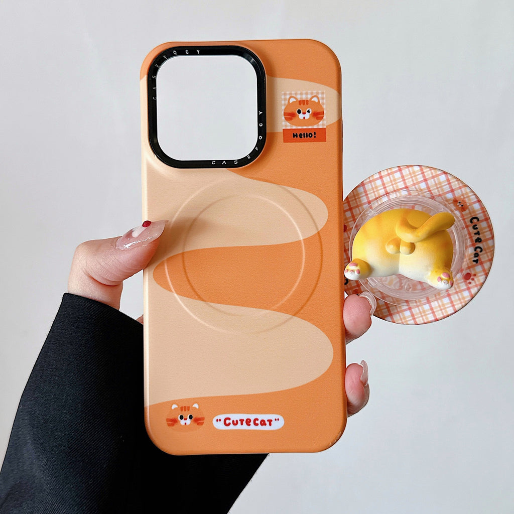 Cute pig Corgi Butt Bracket for iPhone16 Apple 15ProMax/14/13 phone case New