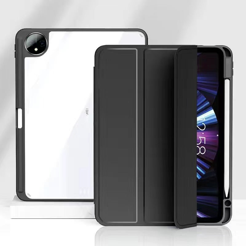 Applicable to 23 Huawei matepad11 tablet PC protective case pro10.8 pen slot 10.4 tri-fold acrylic