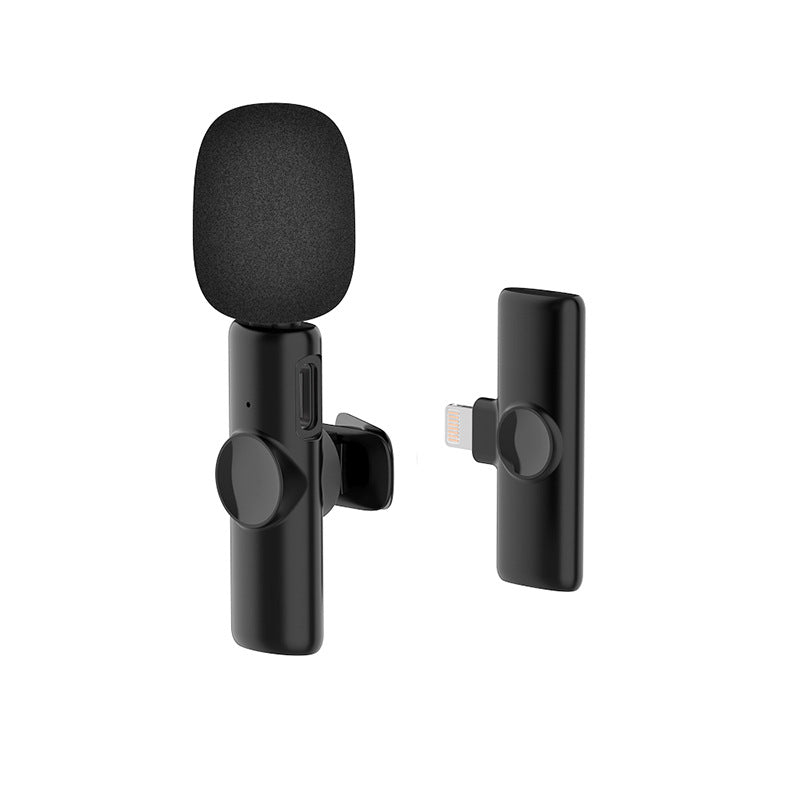 SOURCE manufacturer wireless collar clip microphone K11 automatic noise reduction wireless microphone one for two live stream microphone