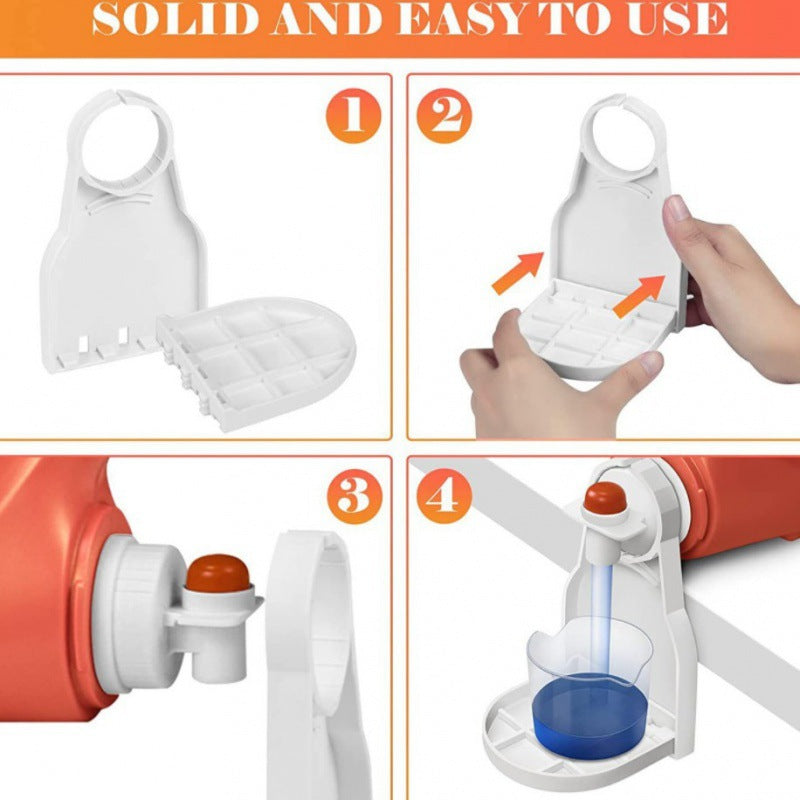 Cross-border in stock Laundry Detergent Holder Laundry Detergent cup Holder prevent dripping foldable bracket