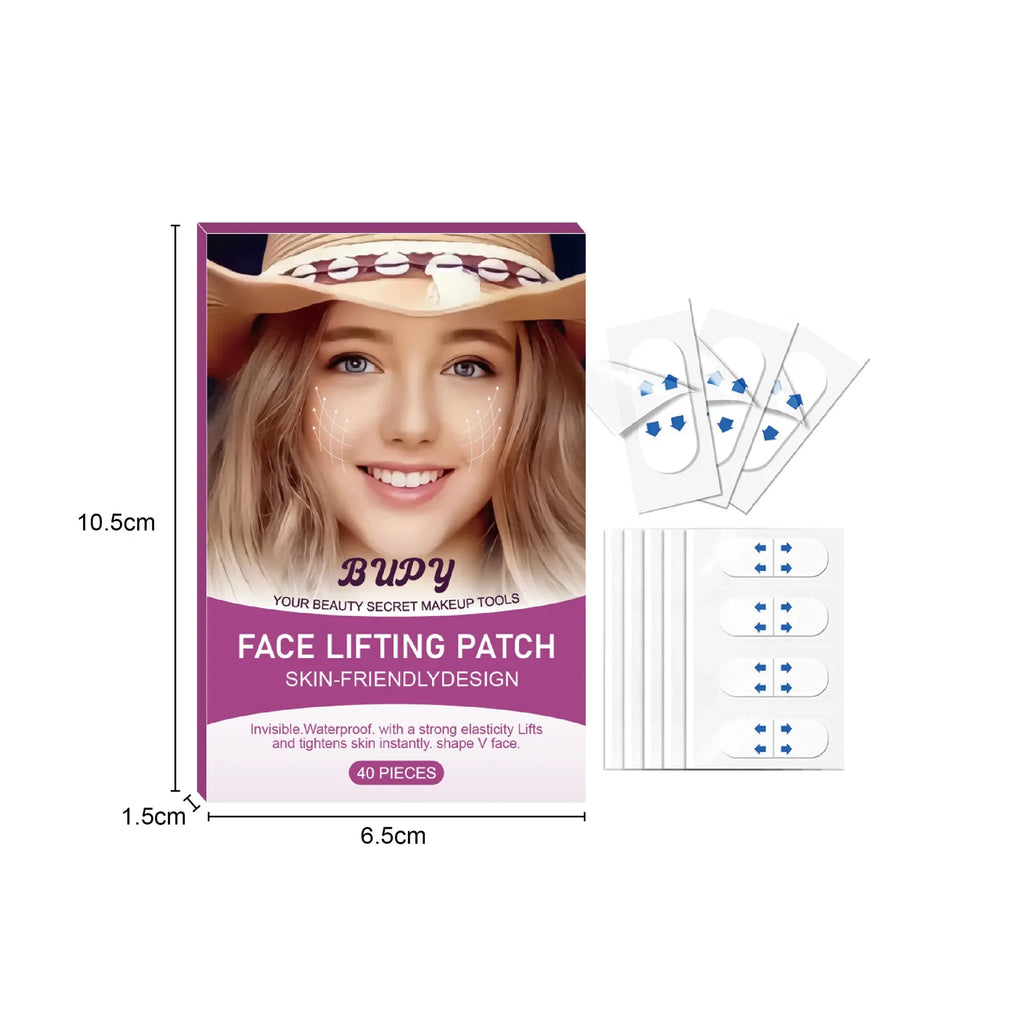 Cross-border BUPY facial invisible lifting stickers tighten chin fading wrinkle lifting face pasters lifting shaping stickers