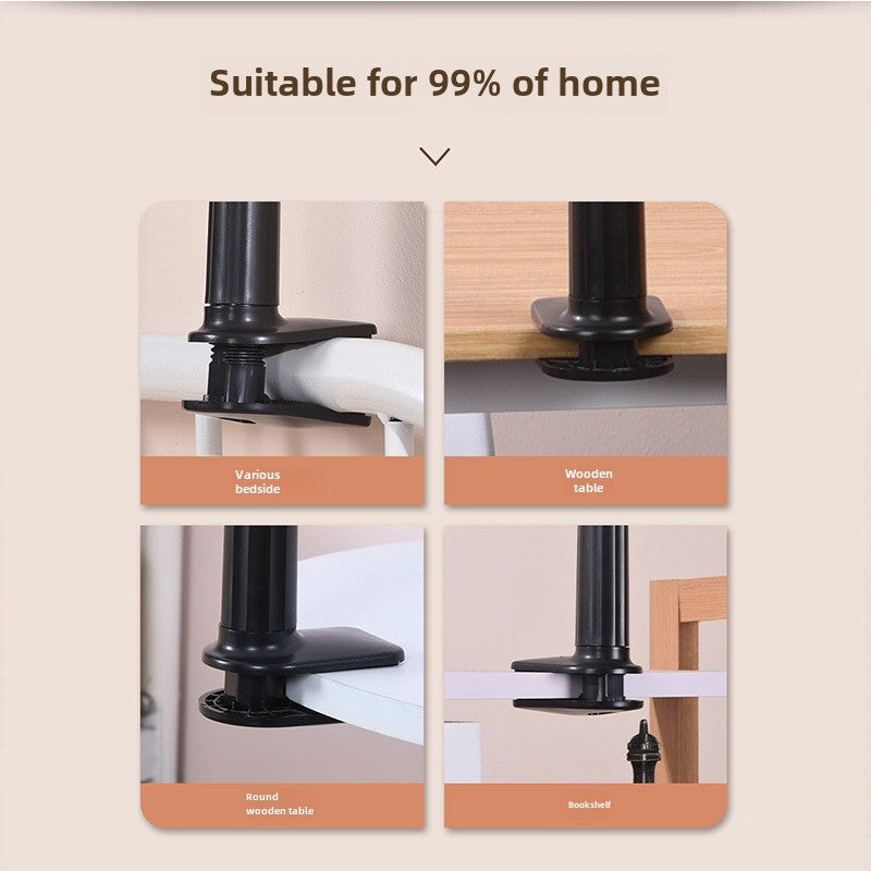 Stable spiral base mobile phone bracket multi-rotating mobile phone tablet universal chuck lazy bracket drama watching artifact