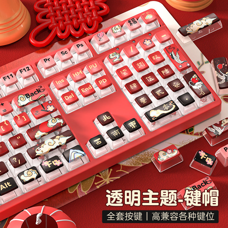 New PC Side Translucent PBT Dye-Sublimation Keycaps