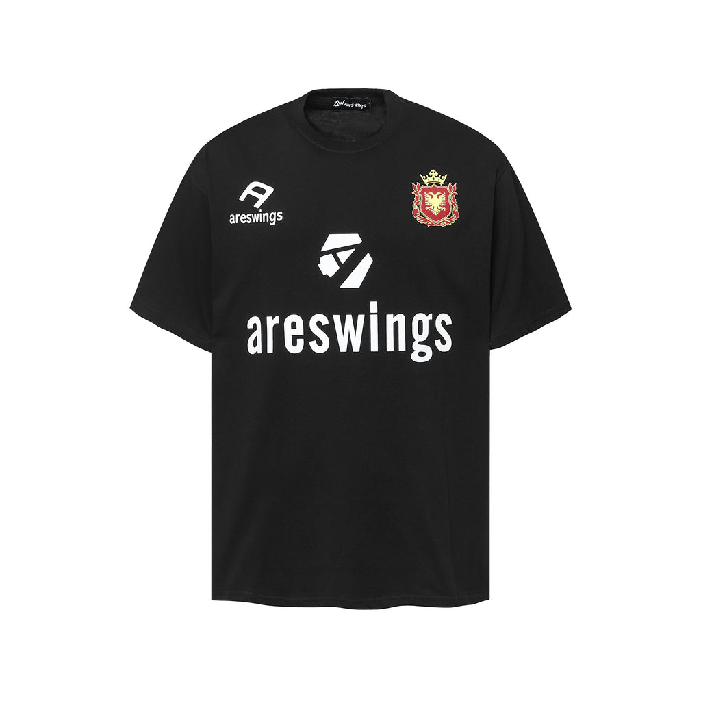 Areswings American sports style digital printing heavy short-sleeved T-shirt men's trendy loose short-sleeved 2874