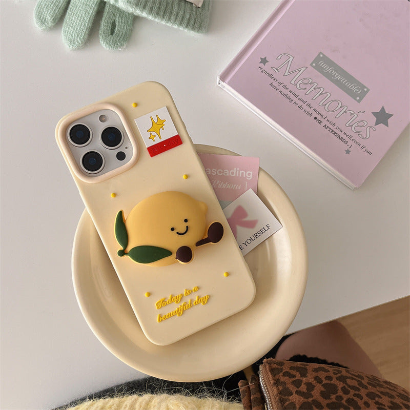 Cartoon jellycat fruit bracket for iPhone16 Apple 15ProMax/14/13 phone case New