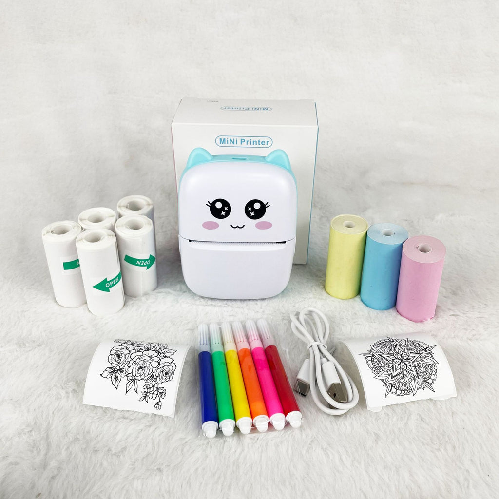 Cross-border portable thermal mini printer mobile phone photo artifact Bluetooth student only small household labeling machine