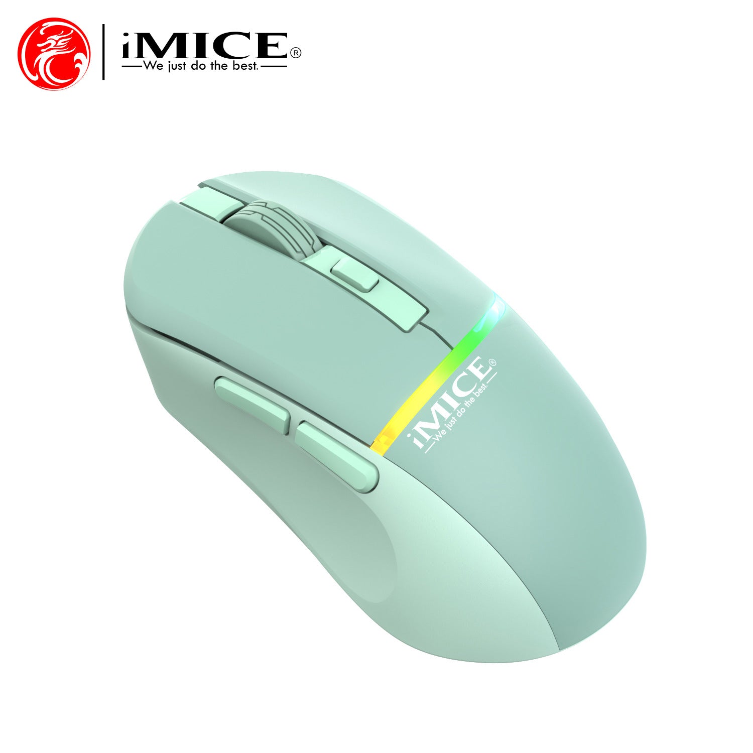 IMICE brand G902 cross-border Bluetooth Dual-Mode 6-key luminous rechargeable mute Type-C wireless gaming mouse