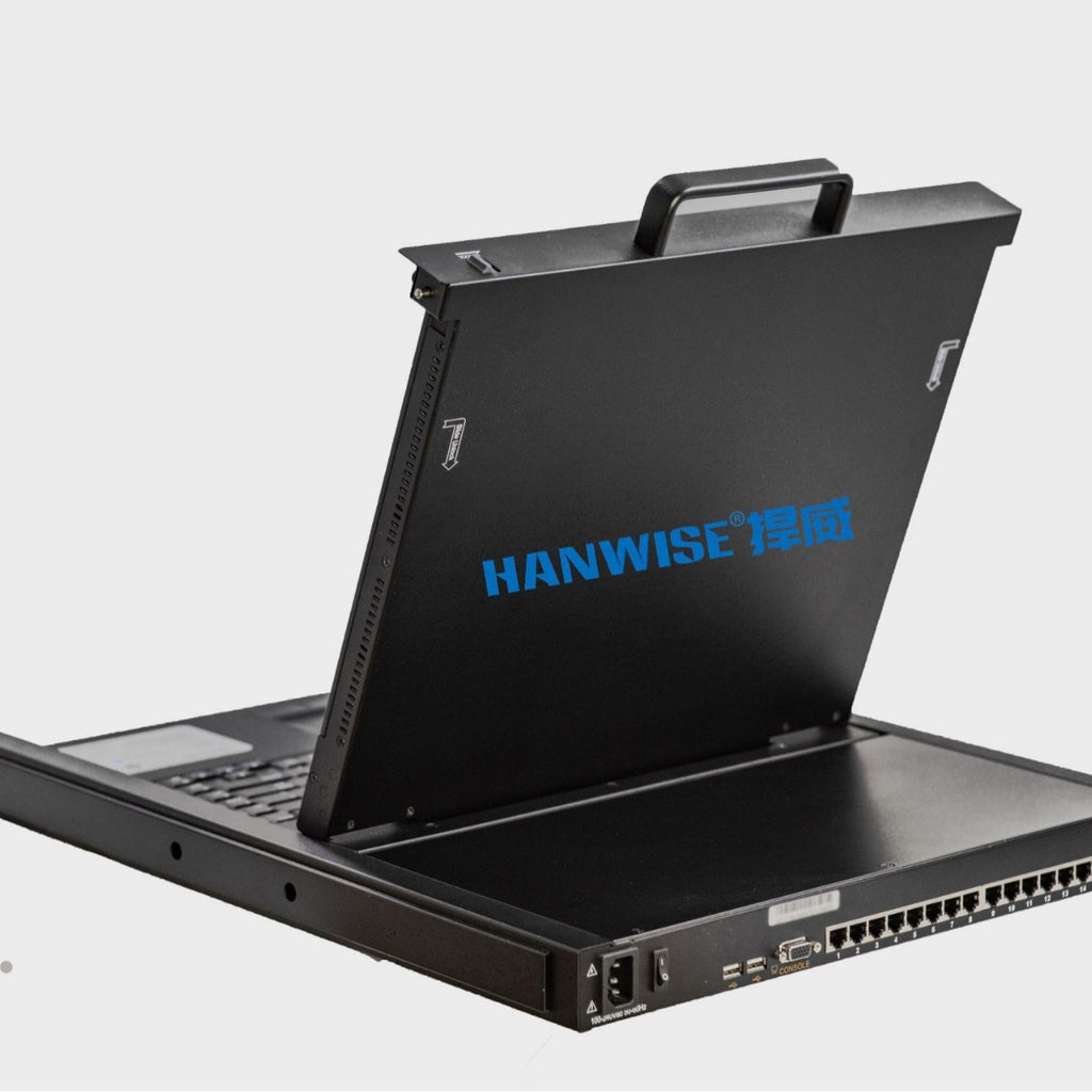 HANWISE Xiaowei 17-inch 8-port 32-port KVM switch all-in-one CAT5 network port remote IPKVM switch
